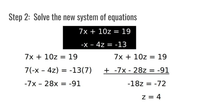 Systems of linear equations in three variables | PDF | Physics | Science