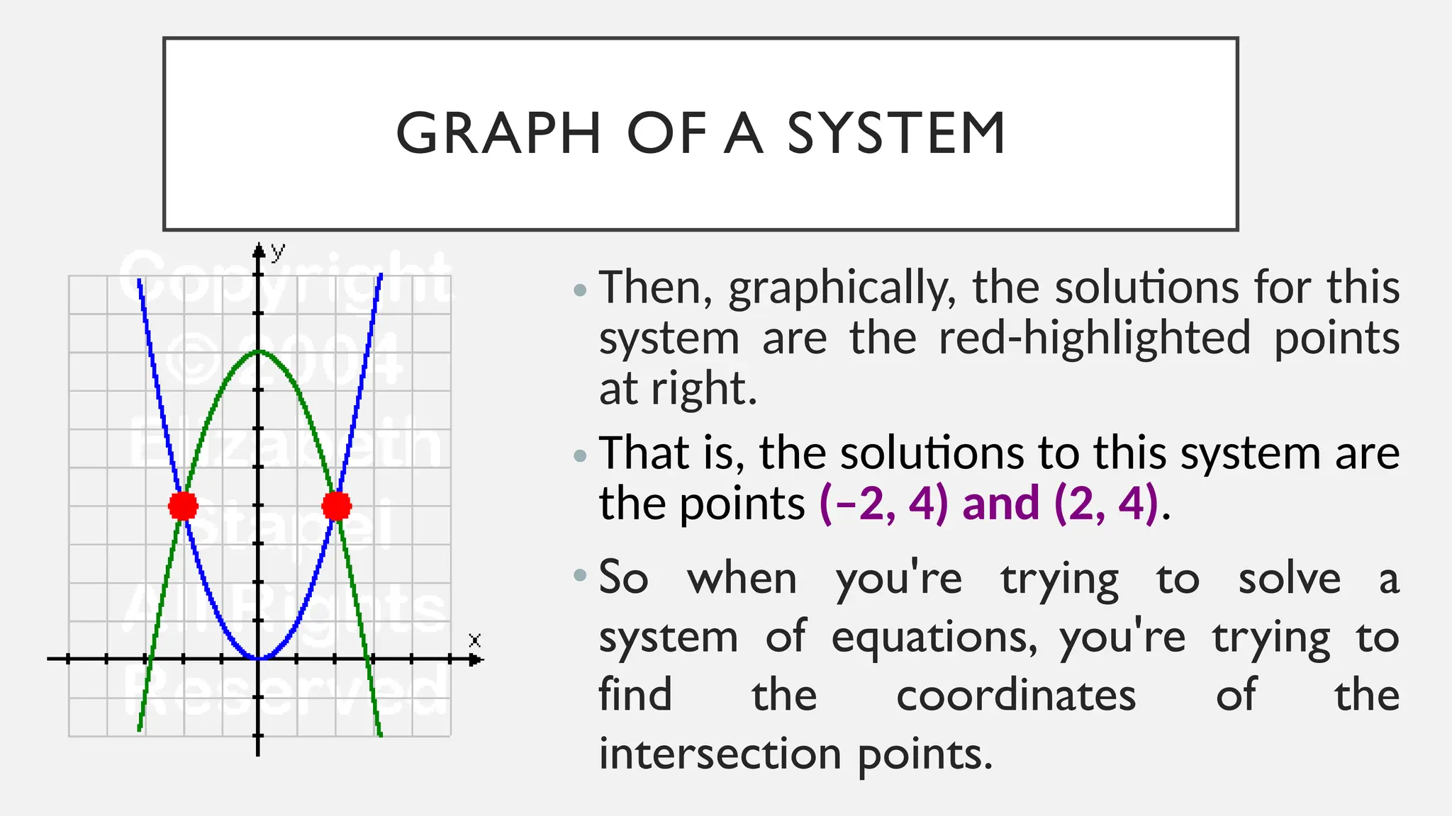 Systems Of Nonlinear Equation Lesson Pptx