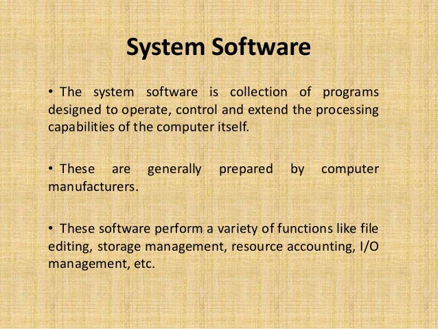 System software