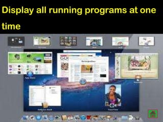 Display all running programs at one
time

 