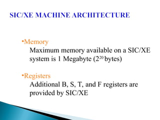 System Software introduction and SIC machine Architecture | PPT