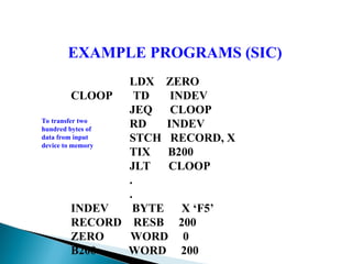 System Software introduction and SIC machine Architecture | PPT