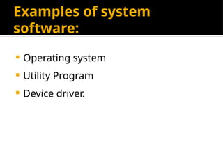 system software application software utility software | PPTX