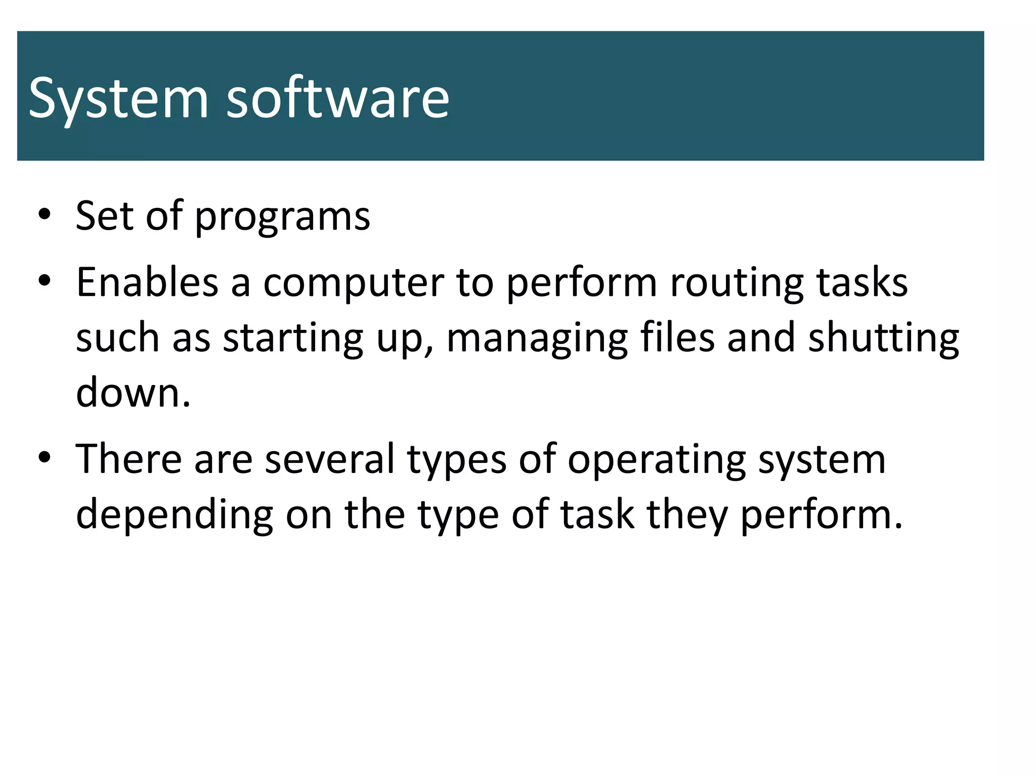 System software and its types | PPTX