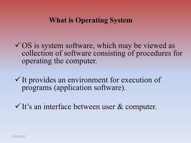 System software and operating system | PPT