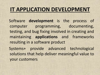 Welcome to Systems Plus | PPTX | Business | Business and Finance