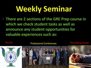 Roles of the MA StudentCreate and revise course material Develop programmed instruction