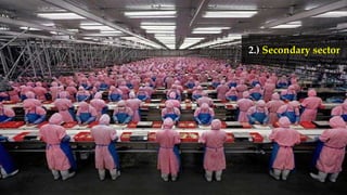2.) Secondary sector
 