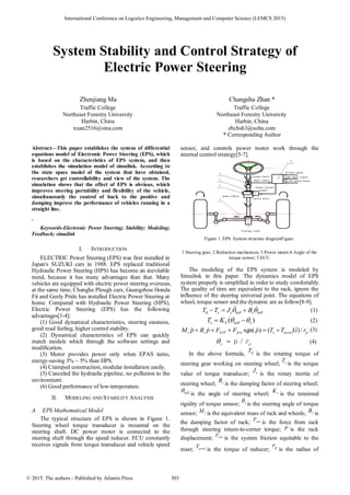 System stability and control strategy of electric power steering.pdf