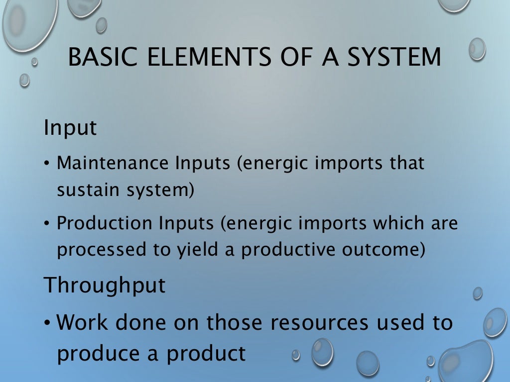 Systems theory