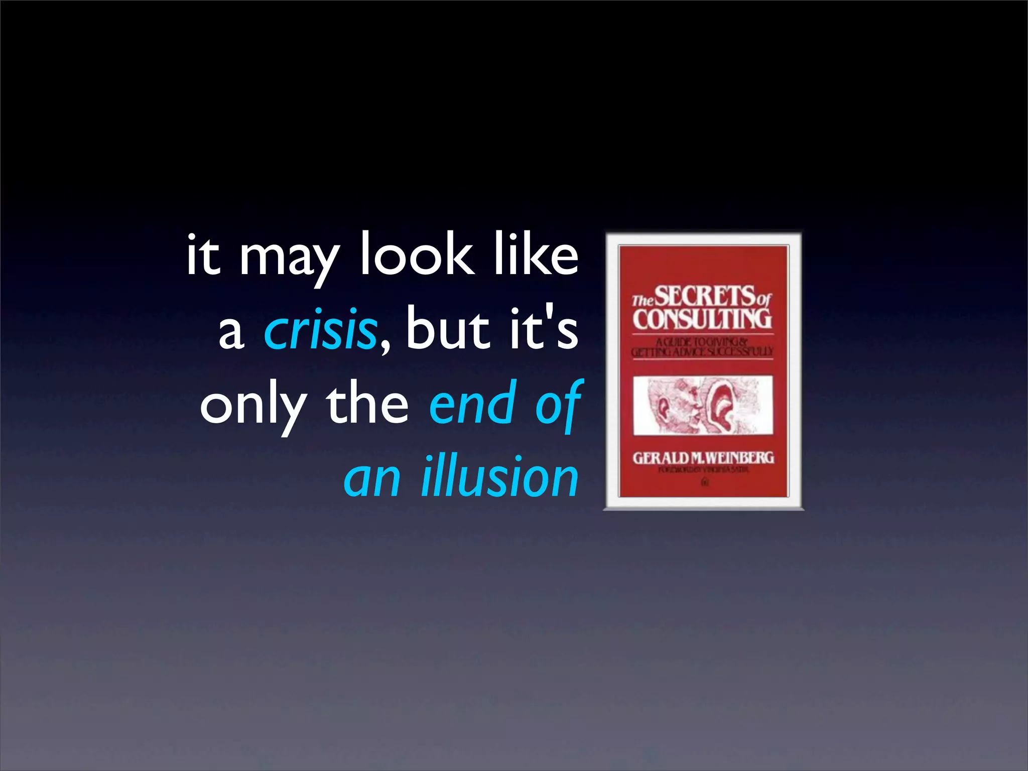 it may look like
a crisis, but it's
only the end of
an illusion

Sunday, 2 March 14

 