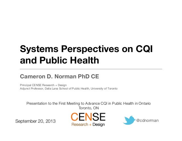 systems thinking in public health pdf