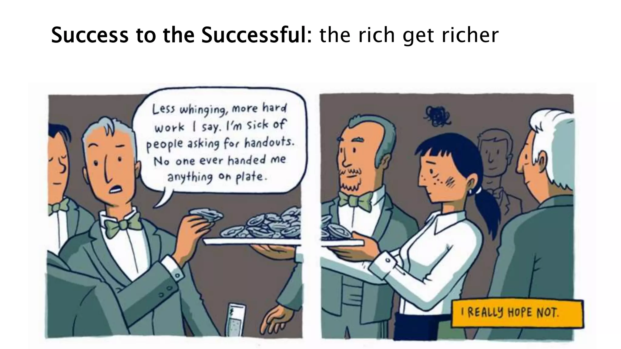 Success to the Successful: the rich get richer
 
