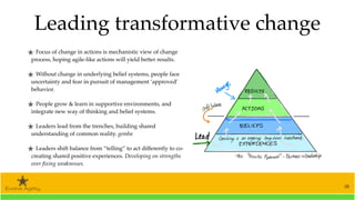 Transformative System Change Systems thinking for agile transformations | PDF