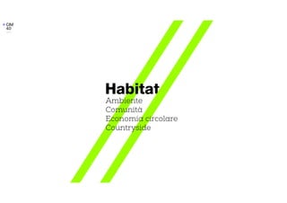 Habitat
Ambiente
Comunità
Economia circolare
Countryside
 