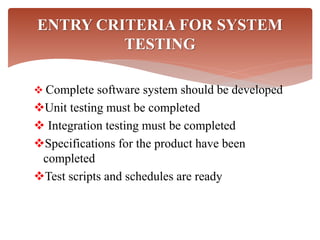 System testing | PPTX