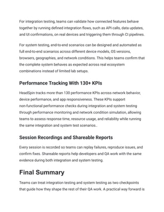 System Testing vs Integration Testing_ What's the Difference | PDF