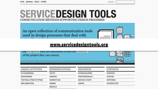 www.servicedesigntools.org
 