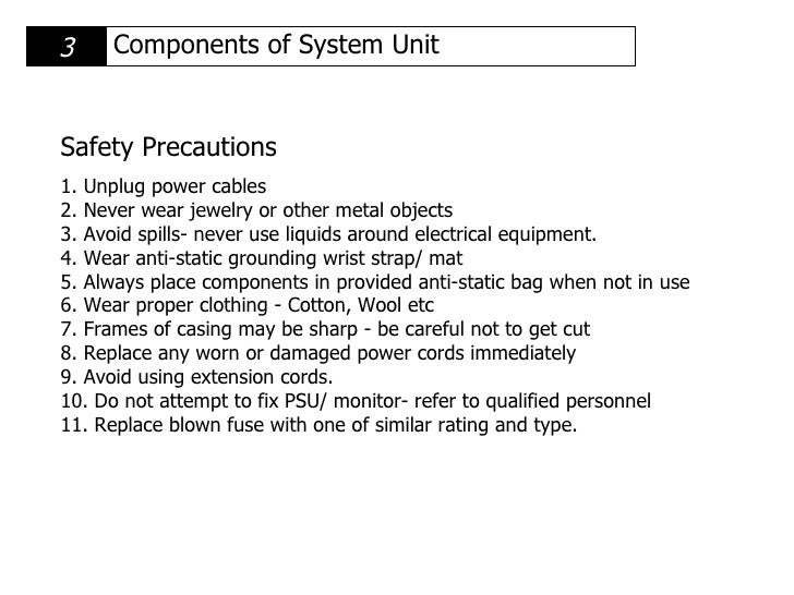 the component of system unit View the_components_of_the_system_unit from cs 101 at yakın doğu üniversitesi chapter four the components of the system unit objectives after completing this chapter, you will be able to: 1. the component of system unit View the_components_of_the_system_unit from cs 101 at yakın doğu üniversitesi chapter four the components of the system unit objectives after completing this chapter, you will be able to: 1.