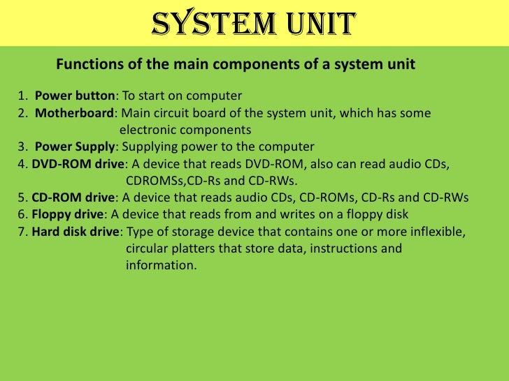 System unit