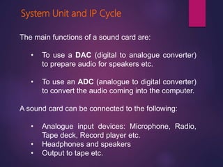 System unit and ip cycle | PPTX