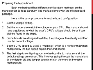 system unit and Motherboard | PPTX
