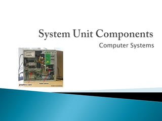 System Unit Components Computer Systems 