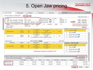 5. Open Jaw pricing
 