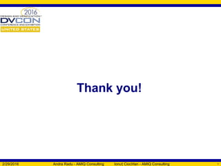 Thank you!
2/29/2016 Andra Radu - AMIQ Consulting Ionu Ciocîrlan - AMIQ Consultingț 60
 