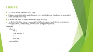Introduction to System verilog | PPTX