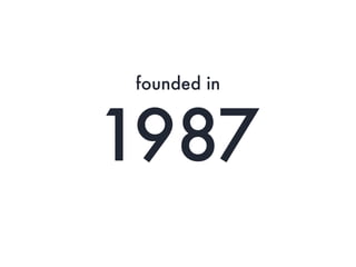 1987
founded in
 