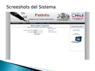 Screeshots del Sistema
 