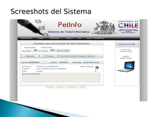 Screeshots del Sistema
 