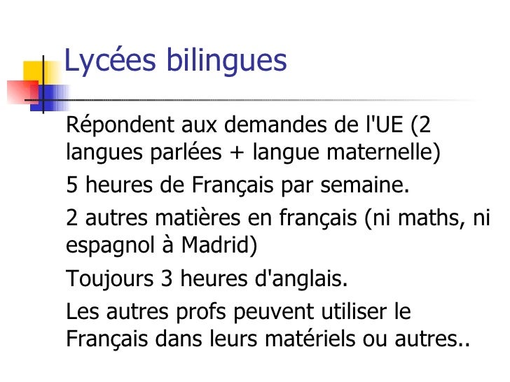 Système Éducatif Espagnol