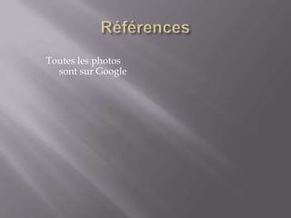 RéférencesToutes les photos sont sur Google