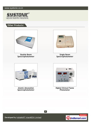 COLORIMETERS
Digital Photo Colorimeter Auto Colorimeter
Microprocessor Photo
Colorimeter
Products
 