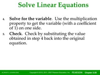 Comprehensive Guide to Solving Linear Equations and Inequalities in ...