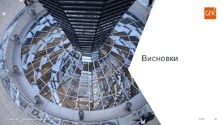 © GfK6-Dec-19  Стратегічна сесія, Львів, 6 грудня 2019 року 28
Висновки
 