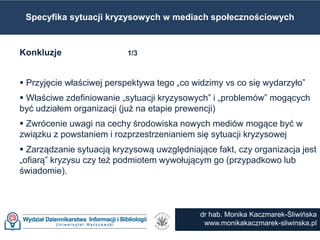 dr Monika Kaczmarek-Śliwińska
www.monikakaczmarek-sliwinska.pl
dr hab. Monika Kaczmarek-Śliwińska
www.monikakaczmarek-sliw...