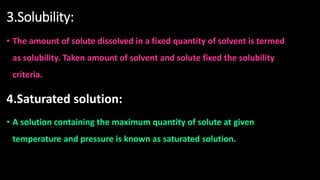 Comprehensive Overview of Solutions: Types, Properties, and Solubility ...