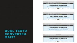 QUAL TEXTO
CONVERTEU
MAIS?
 