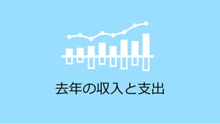 去年の収入と支出
 