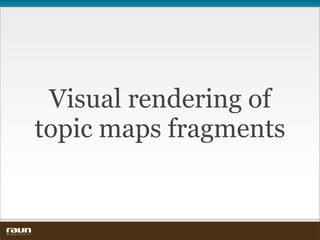 Visual rendering of
                        topic maps fragments


W E B V E V E R I E T
 