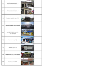 98 Палладіна академіка просп., 7
99 Палладіна академіка просп., 7
100 Палладіна академіка просп., 7-13
101 Палладіна академіка просп.,/Наумова
102
Палладіна академіка просп.,46 -
пров.Приладний
103 Перемоги просп., 100
104 Перемоги просп., 100
105 Перемоги просп., 100 Ст. м. Святошин
106 Перемоги просп., 100.
 