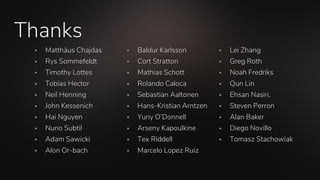Thanks
▪ Matthäus Chajdas
▪ Rys Sommefeldt
▪ Timothy Lottes
▪ Tobias Hector
▪ Neil Henning
▪ John Kessenich
▪ Hai Nguyen
▪ Nuno Subtil
▪ Adam Sawicki
▪ Alon Or-bach
▪ Baldur Karlsson
▪ Cort Stratton
▪ Mathias Schott
▪ Rolando Caloca
▪ Sebastian Aaltonen
▪ Hans-Kristian Arntzen
▪ Yuriy O’Donnell
▪ Arseny Kapoulkine
▪ Tex Riddell
▪ Marcelo Lopez Ruiz
▪ Lei Zhang
▪ Greg Roth
▪ Noah Fredriks
▪ Qun Lin
▪ Ehsan Nasiri,
▪ Steven Perron
▪ Alan Baker
▪ Diego Novillo
▪ Tomasz Stachowiak
 