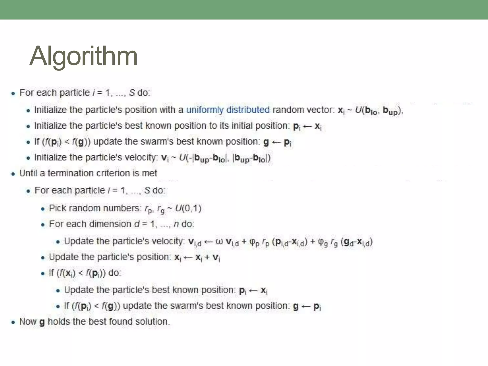 Particle swarm optimization | PPTX