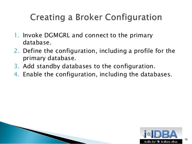 standby how database to dgmgrl enable in Oracle Broker Guard Webinar Data standby how database to dgmgrl enable in Oracle Broker Guard Webinar Data