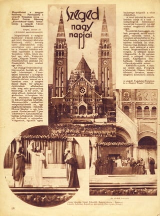 Szeged nagy napjai, Tolnai Világlapja 1931. június 24.