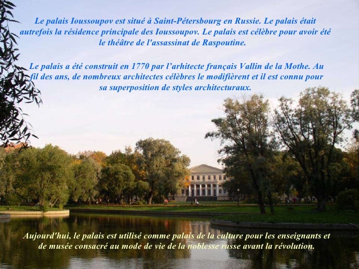 Szentpetervar Juszupov Palota