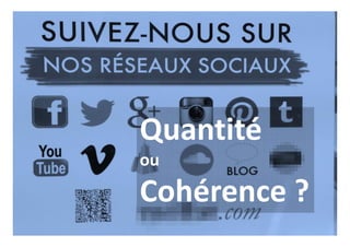 Quantité
ou
Cohérence ?
 